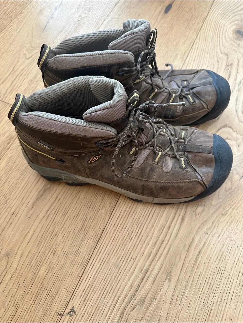 Keen Brown and Gray Men's Mid-Height Hiking Boots 15
